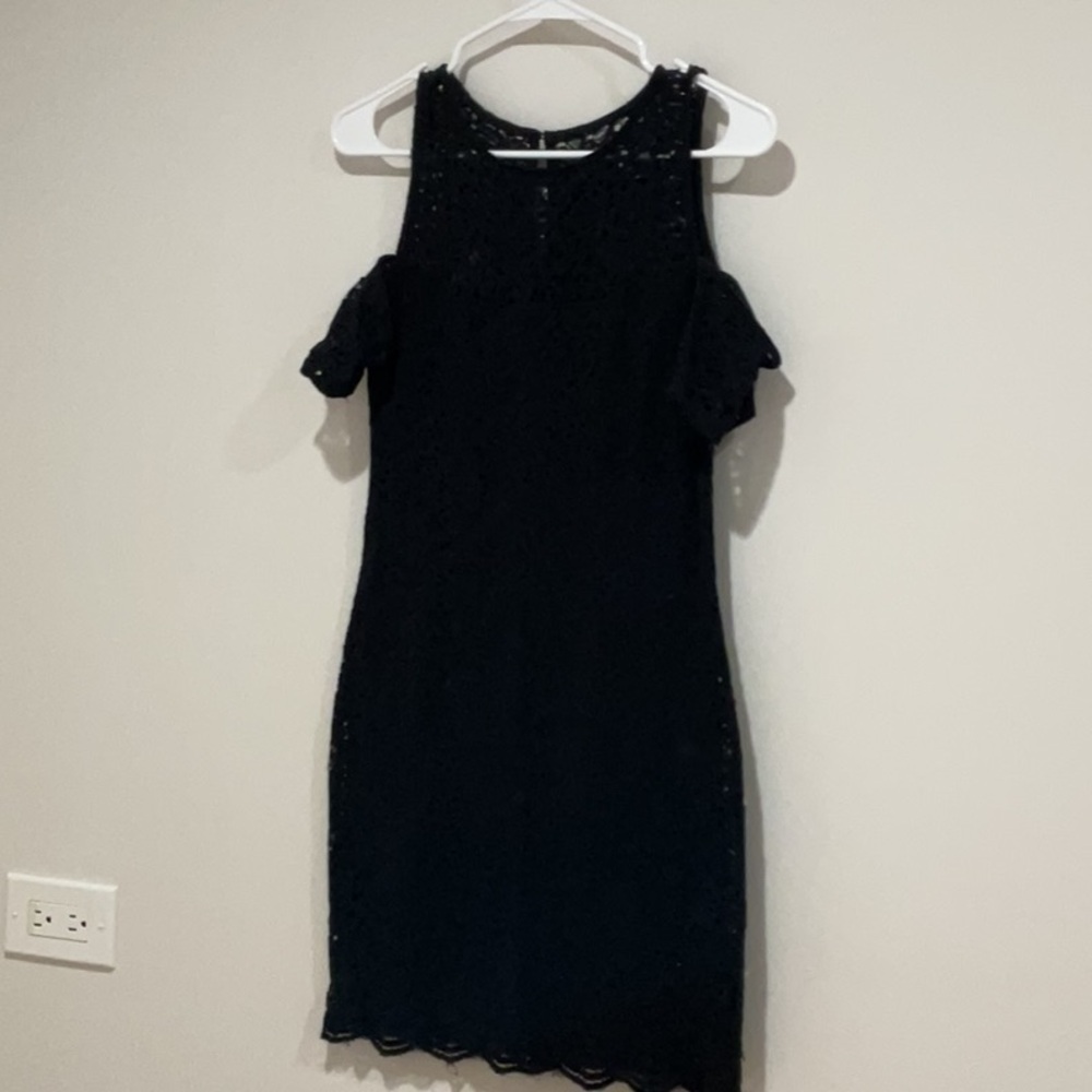 Hollister Black Off-Shoulder Mini Dress